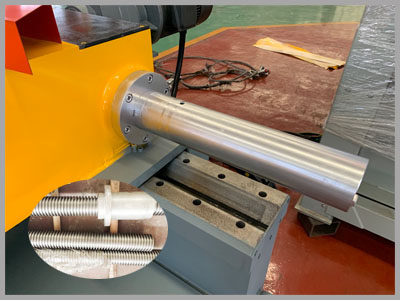 detalhes do parafuso da máquina de descascar modelo cam