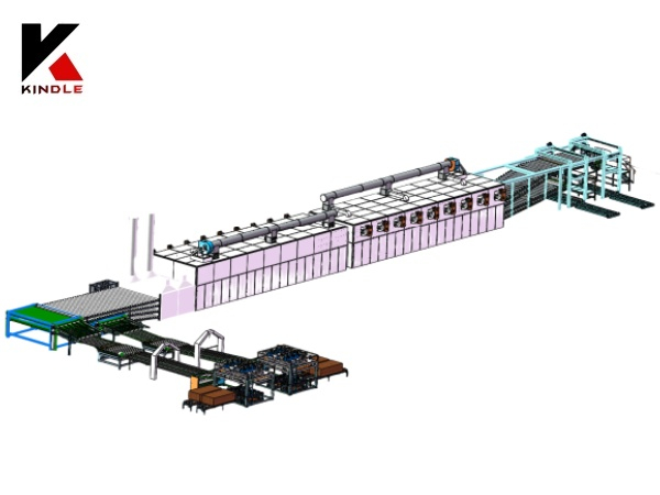 Pressione Máquina de secagem de madeira de arame para linha de produção de folheado