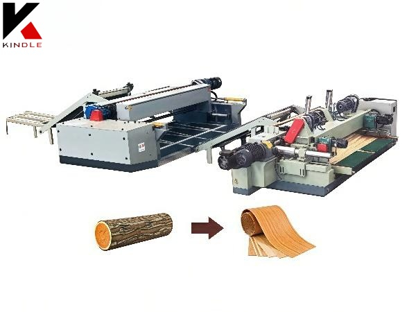 A linha de processamento de folheado incluiu o Log DeBarker e a Máquina de Peeling de folheado de madeira