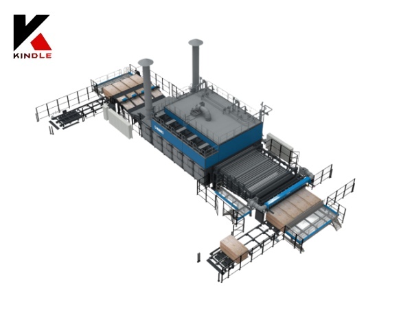 Pressione Máquina de secagem de madeira de arame para linha de produção de folheado