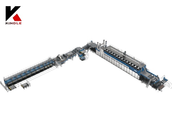 Pressione Máquina de secagem de madeira de arame para linha de produção de folheado