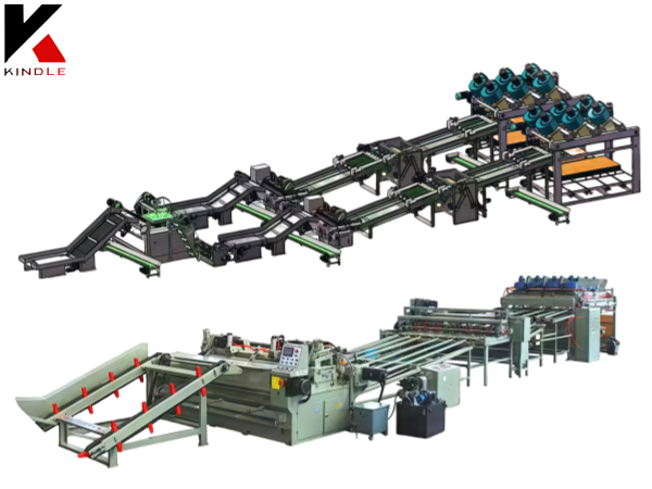 Sistema de produção compacta de unidade de madeira compensada para fabricação de painéis de madeira